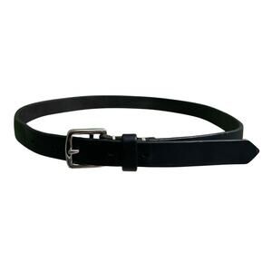 VTG Coach Kids Black Leather Belt Size S